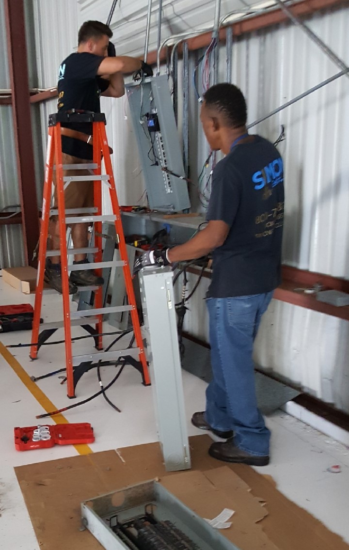 Installing New Grounding for Black Hawk Helos for Department of Defense