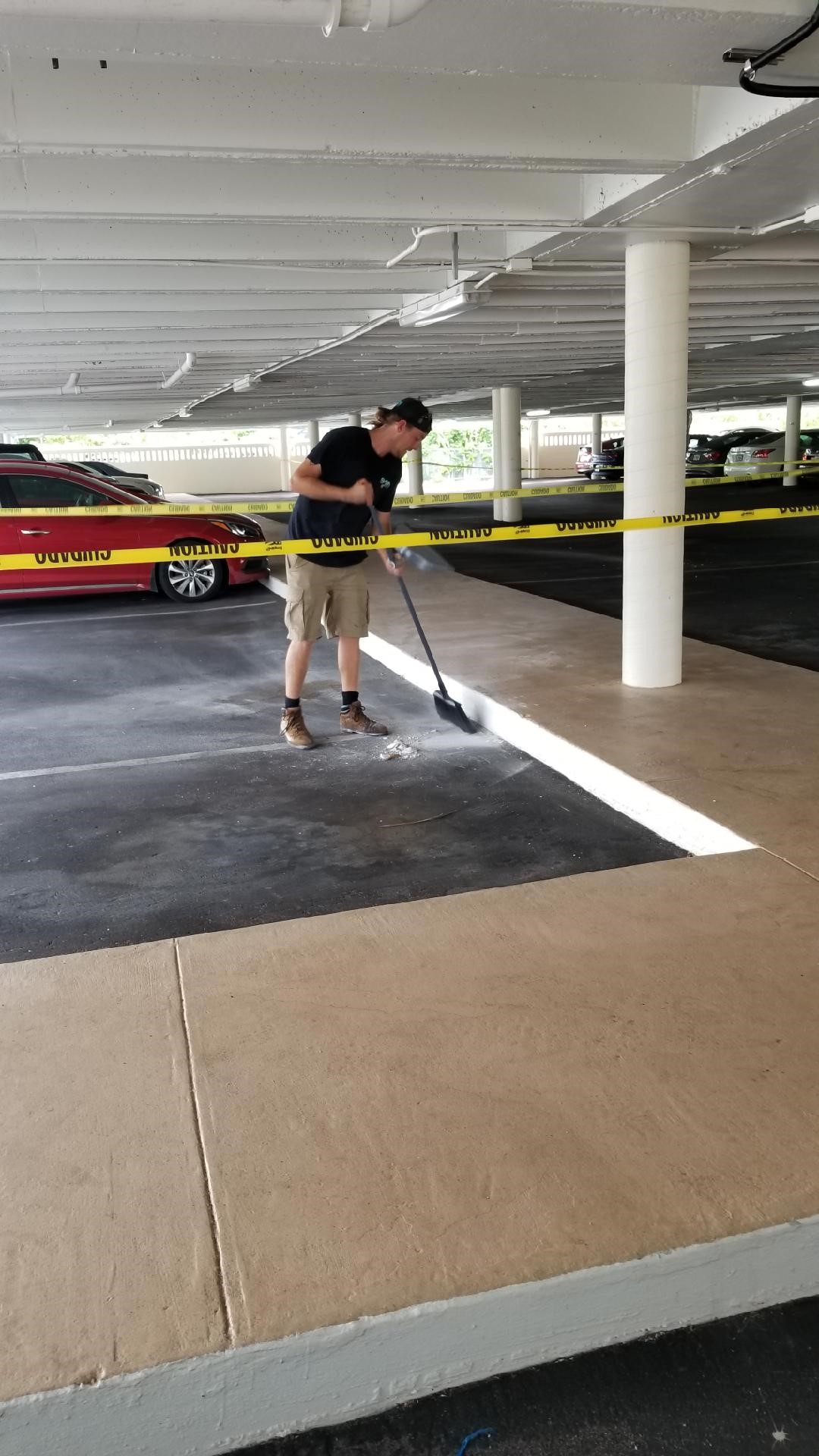 Drililng Holes & Running Conduit to Power Lighting & Fans in Delray Beach, FL