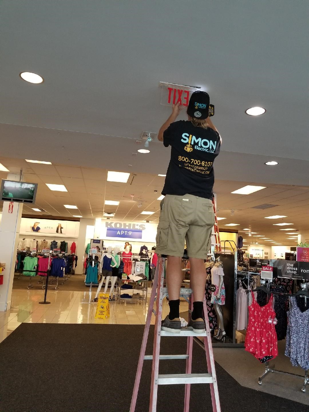 Maintenance of Lighting Contactor & Emergency Exist Lighting Systems at Kohl's in Boynton Beach, FL